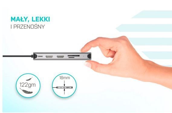 i-tec Stacja dokująca USB 3.0/USB-C/Thunderbolt 3x Display Metal Nano Dock LAN +Power Delivery 100W