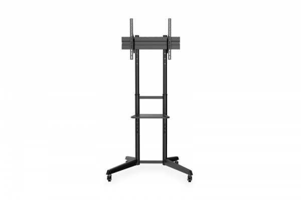 Digitus Stojak mobilny pojedynczy z półką 1xLCD max. 70" max. 50kg, VESA max. 600x400