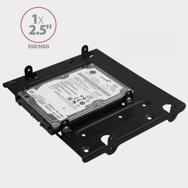 AXAGON RHD-435 Ramka metalowa do montażu 4x 2.5&quot; HDD (2x 2.5&quot; HDD/SSD & 1x 3.5&quot; HDD) w pozycji 5.25&quot; Czarna
