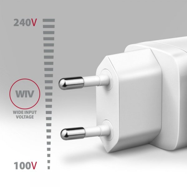 AXAGON ACU-PQ30W Ładowarka sieciowa PD & QC 30W, QC3.0,4.0/AFC/FCP/PPS/Apple Biała