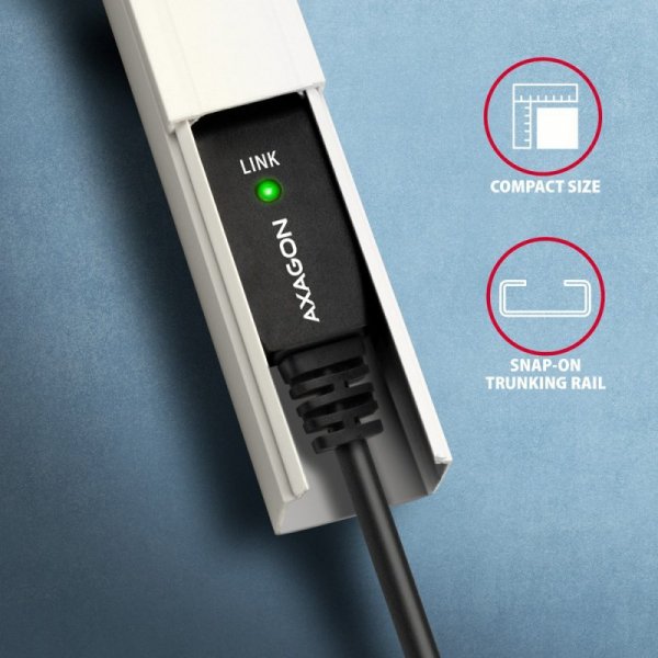 AXAGON ADR-215B USB 2.0 A-M -&gt; B-M aktywny kabel połączeniowy/wzmacniacz 15m