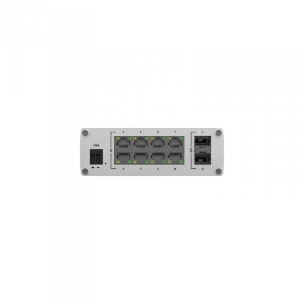 TELTONIKA Przełącznik niezarządzalny TSW210 Switch 2xSFP 8xPoE+ 8xGbE DIN RAIL Back Panel
