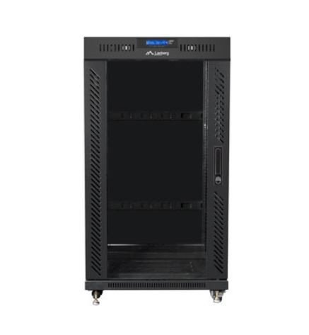 Lanberg Szafa stojąca rack 19 cali 22U 600X600mm czarna LCD