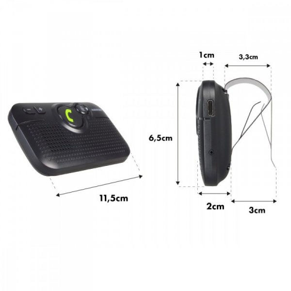 Audiocore Zestaw głośnomowiący BT 5.0 A2DP autostart AC475
