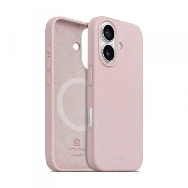 CRONG Etui Color Cover Magnetic iPhone 16 MagSafe (piaskowy róż)