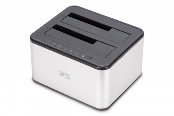 Digitus Stacja dokująca USB 3.0 Super Speed do 2x SSD/HDD 2.5/3.5&quot; SATA III max.2x20TB z funkcją klonowania