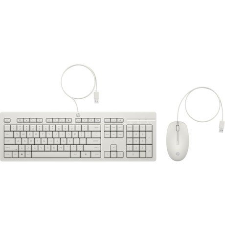 HP Inc. Zestaw Klawiatura i mysz 225 przewodowe G2 biały AW5S6AA#ABB