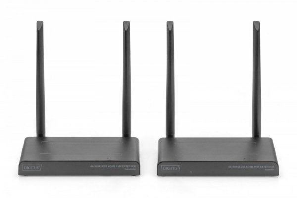 Digitus Przedłużacz/Extender KVM HDMI+USB bezprzewodowy 150m UHD 4K60Hz (zestaw)