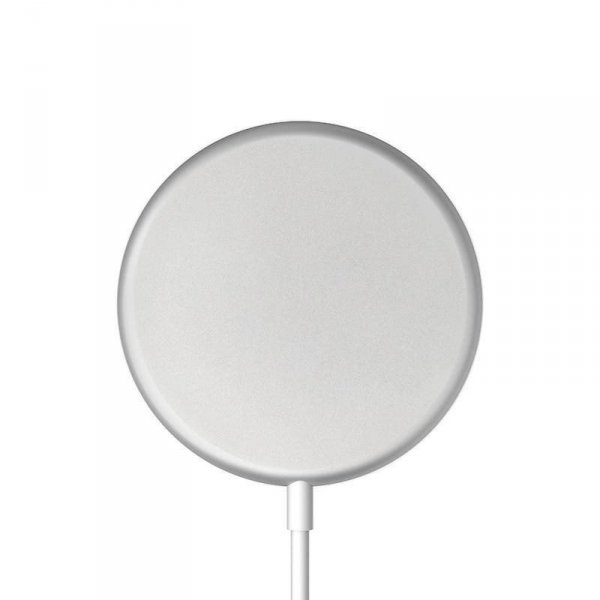 CRONG MagSpot Wireless Charger Aluminiowa ładowarka indukcyjna MagSafe 15W Srebrna