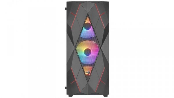 AeroCool Obudowa Volcan Czarna Mid Tower RGB