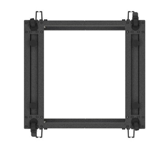 Lanberg Stojak Open rack 19 cali 12U 600x600-1100 regulowany czarny