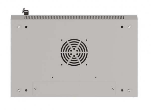 Lanberg Szafa instalacyjna rack wisząca 19" 4U 540x350 szara drzwi przeszklone (flat pack)