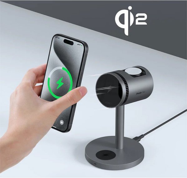 AUKEY LC-MC311A 3w1 Qi2 chłodząca ładowarka bezprzewodowa MagSafe 15W + ładowarka PD 30W