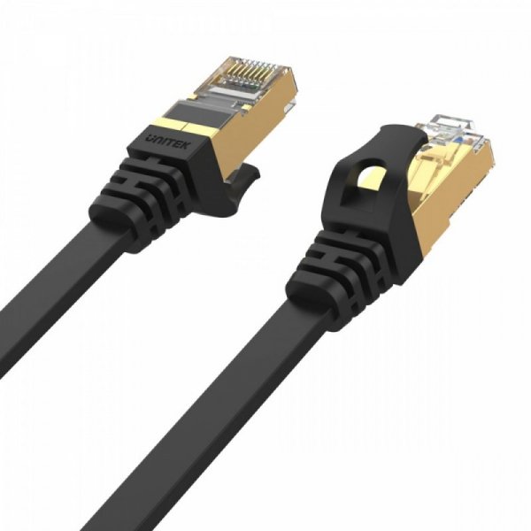 Unitek Patchcord CAT.7 SSTP (8P8C) RJ45; 3m; płaski; C1897BK-3M