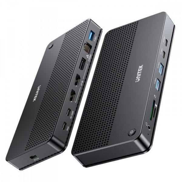 Unitek Stacja dokująca 13w1 USB-C, HDMI 2.1,DP 2.0,RJ45,10GBPs;D1104A01