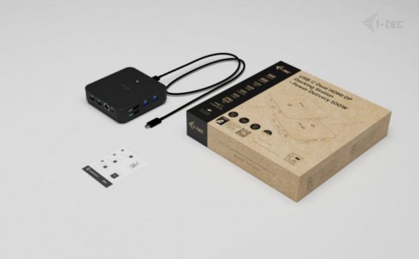 i-tec Stacja dokująca USB-C DP Dual HDMI Power Delivery 100W