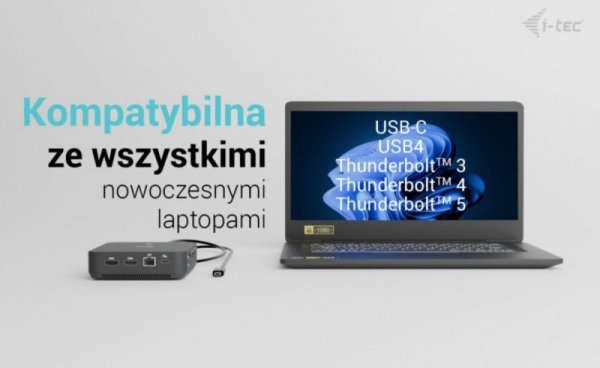 i-tec Stacja dokująca USB-C DP Dual HDMI Power Delivery 100W