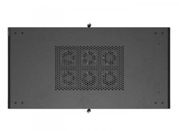 Lanberg Szafa instalacyjna rack stojąca 19" 22U 600x1200 czarna drzwi   przeszklone (flat pack)