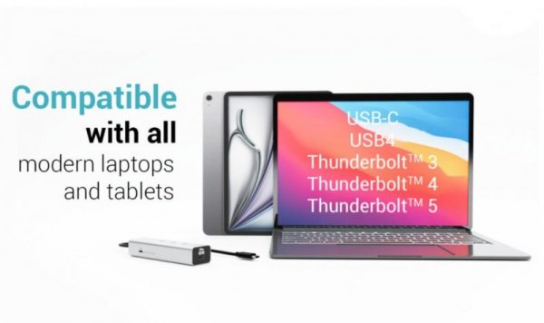 i-tec HUB USB-C Charging Metal 5 port with USB-C video 8K + Power Delivery 85W