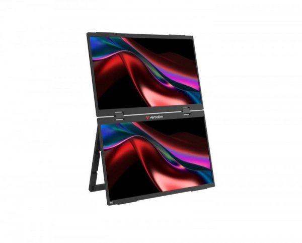 Verbatim Monitor dotykowy DUAL Essentialis 2x 15,6  Full HD 60Hz