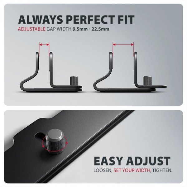 AXAGON STND-VB Podstawa do laptopów aluminiowa 10-17,3 cala pionowa, Czarna