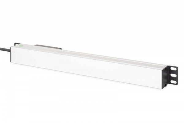 Digitus Listwa zasilająca PDU Rack 19" z wyłącznikiem nadprądowym Typ C 16A, 7 gniazd Schuko CEE 7/3 (45°), kabel 1,8m wtyk