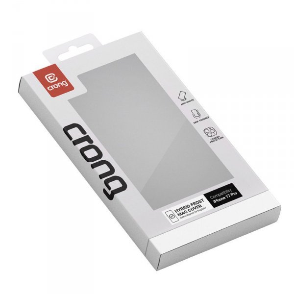 CRONG Etui Hybrid Frost MAG Cover iPhone 17 Pro MagSafe Czarne