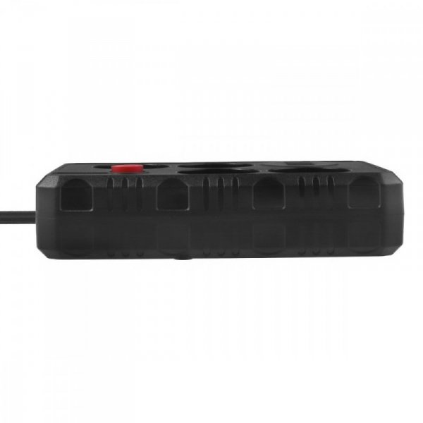 Maclean Listwa zasilająca MCE392 B, 4 gniazda 3xUSB, 110-240V AC 50/60Hz, 2.1A max 2500W, 1,5m czarna