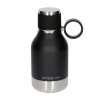 Asobu - Dog Bowl Bottle Stainless Steel Czarna - Butelka z miską dla psa 1,1L