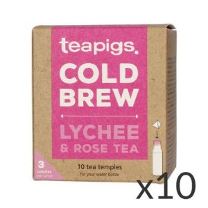 teapigs Lychee & Rose - Cold Brew 10 piramidek - zestaw 10 sztuk