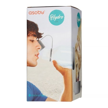 Asobu - Dog Bowl Bottle Tritan Biała - Butelka z miską dla psa 1,5L