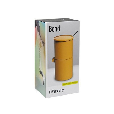 Loveramics Bond - Cukiernica + dzbanek na mleko + łyżeczka - Yellow