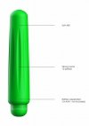 Delia - ABS Bullet With Sleeve - 10-Speeds - Green