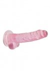 7 / 18 cm Realistic Dildo With Balls - Pink