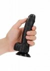 Curved Realistic Dildo  Balls  Suction Cup - 6/ 15,5 cm