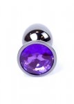 Plug-Jawellery Dark Silver PLUG- Purple