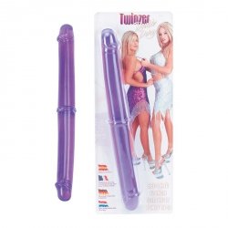 Dildo-TWINZER 12 DOUBLE DONG PURPLE
