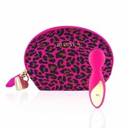 Masażer - RS Essentials Lovely Leopard Mini Wand Pink