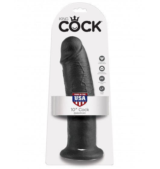 King Cock 10&quot; Cock Black