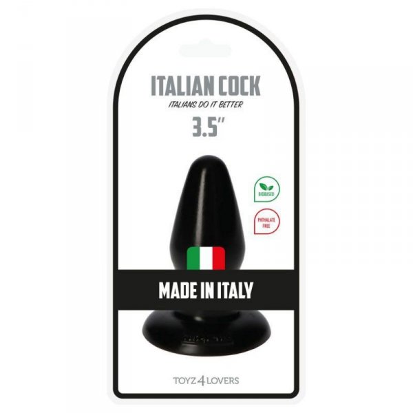 Plug-Italian Cock 3,5&quot;Black
