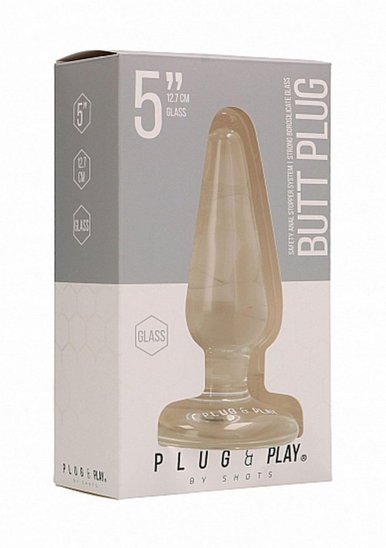 Butt Plug - Basic - 5 Inch - Glass