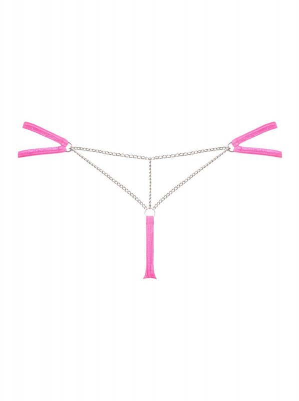 Chainty stringi różowe L/XL