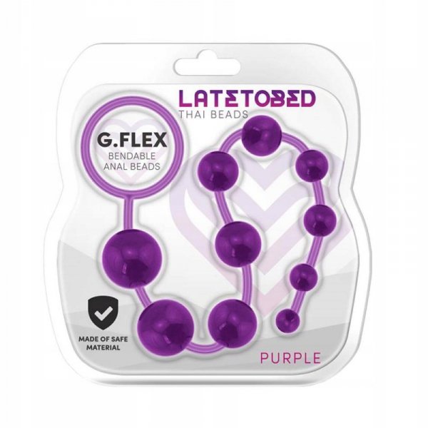 G.Flex żelowy sznur kulek purple