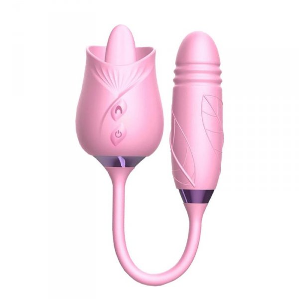Double Tongue Stimulator Pink