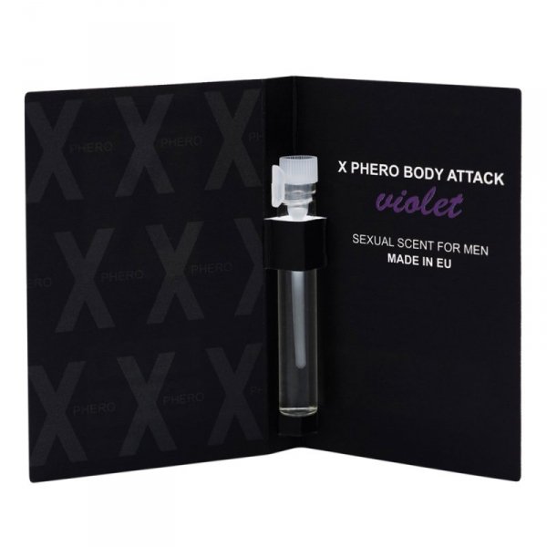 Perfumy X-Phero Body Attack Violet for men, 1 ml