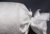 Elegancka pościel żakardowa z włoskiej satyny biała 155x200