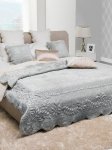 Narzuta typu velvet Hasita szara 240x220