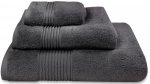 Nowoczesny ręcznik jednolity czarny 700g - 30x50, 50x100, 70x140