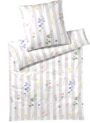 Elegante pościel mako bawełna Flowerstripe natur 24577 200x220