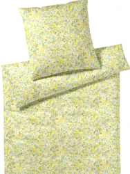 Elegante pościel letnia mako batyst Mimosa zitronengelb 24566 155x200